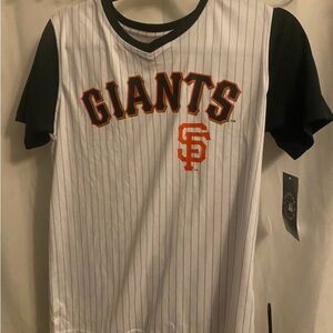Giants Kids Short Sleeve Tee - Black, White, and Orange